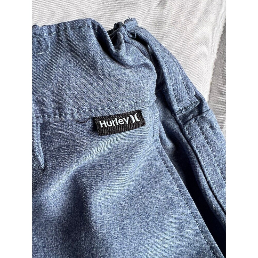 Hurley Shorts Youth Large 14-16 Blue 9.5" Hybrid Adjustable Waist Boys Chino